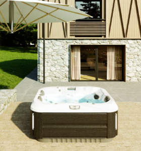 Udendørs-installationer Spabade i høj kvalitet til indendørs og udendørs brug.